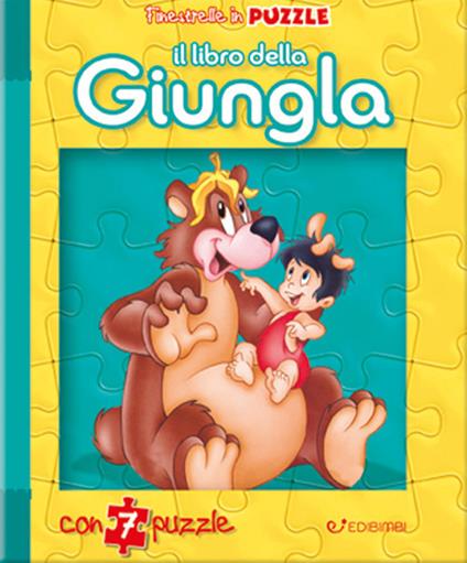 Il libro della giungla. Finestrelle in puzzle. Ediz. a colori - Claudio Cernuschi - copertina