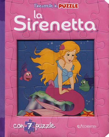 La sirenetta. Finestrelle in puzzle. Ediz. a colori - Claudio Cernuschi - copertina