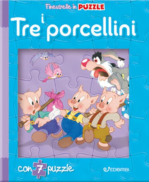 I tre porcellini. Finestrelle in puzzle - Claudio Cernuschi - copertina