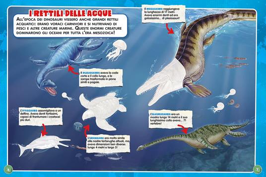 Il grande libro stickers dei dinosauri. Jurassic Kingdom. Con adesivi. Ediz. a colori - 2