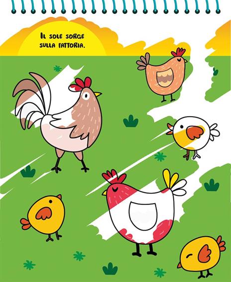 La fattoria. Magicolor. Ediz. a spirale. Con il magico pennarello ad acqua - 2