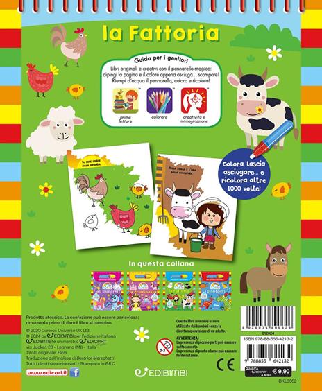La fattoria. Magicolor. Ediz. a spirale. Con il magico pennarello ad acqua - 3