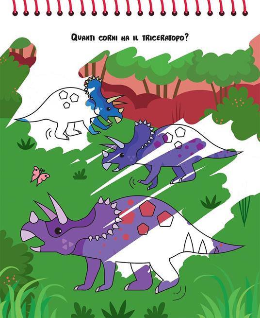 I dinosauri. Magicolor. Ediz. a spirale. Con il magico pennarello ad acqua - 2