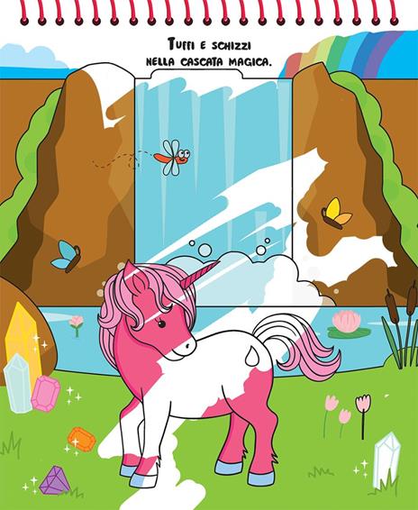 Gli unicorni. Magicolor. Ediz. a spirale. Con il magico pennarello ad acqua - 2