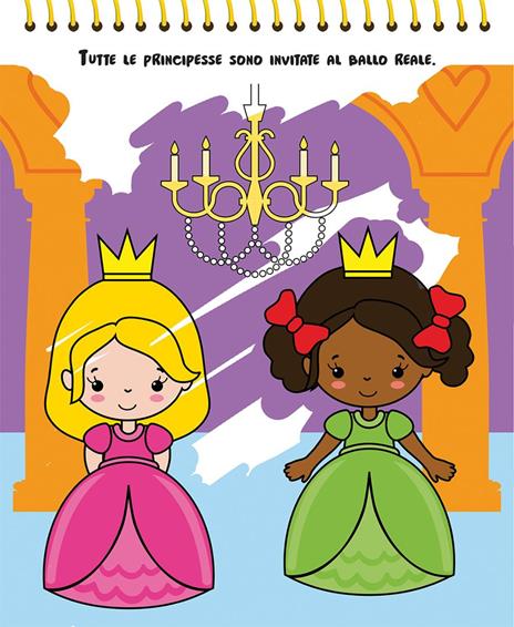 Le principesse. Magicolor. Ediz. a spirale. Con il magico pennarello ad acqua - 2