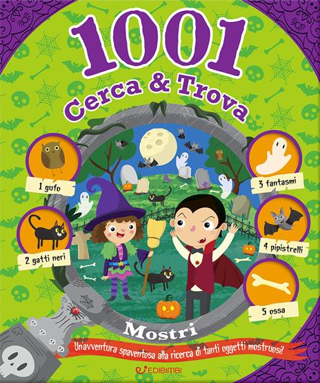 Mostri. 1001 cerca & trova. Ediz. illustrata - copertina