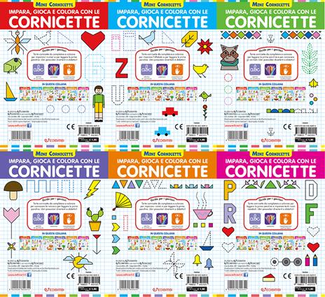 Impara, gioca e colora con le cornicette. Mini cornicette. Ediz. a colori - 3