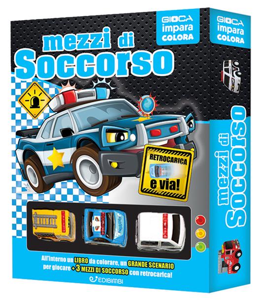 Mezzi di soccorso. Ediz. illustrata. Con 3 macchinine - Veronica Trillò - copertina