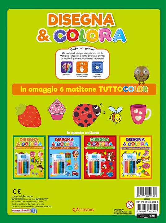 Disegna & colora con matite e temperino. Ediz. illustrata. Con 6 con matite e temperino - 3