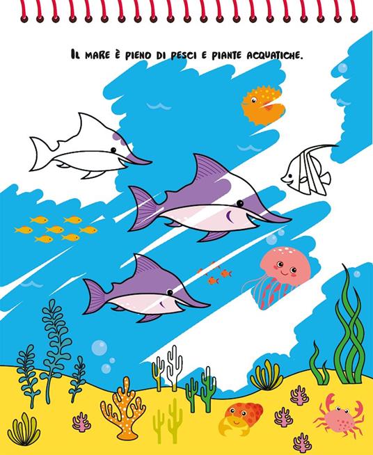 In fondo al mare. Magicolor. Ediz. a colori. Ediz. a spirale. Con pennarello magico - 2