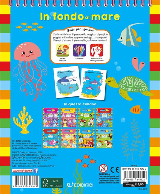 In fondo al mare. Magicolor. Ediz. a colori. Ediz. a spirale. Con pennarello magico - 3