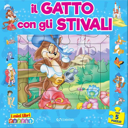 Il gatto con gli stivali. I miei libri puzzle. Ediz. illustrata - Claudio Cernuschi - copertina