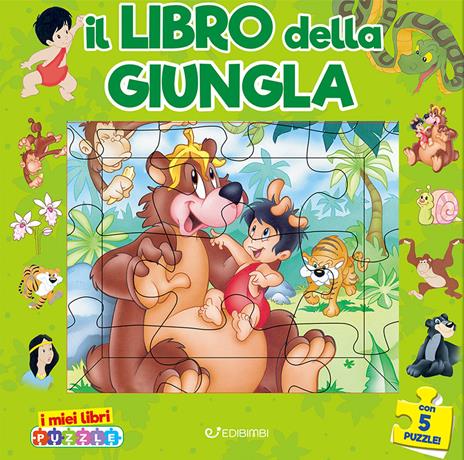 Il libro della giungla. I miei libri puzzle. Ediz. illustrata - copertina
