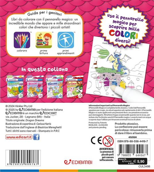 I draghi. Disegni magici. Ediz. illustrata. Con pennarello magico - 3