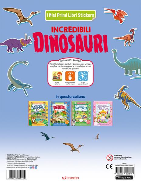 Incredibili dinosauri. I miei primi libri stickers. Ediz. a colori - 4