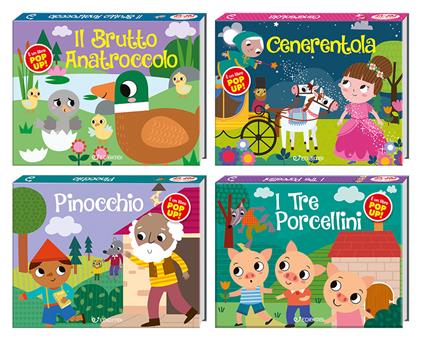 Prime fiabe pop: Il brutto anatroccolo-Cenerentola-I tre porcellini-Pinocchio (4 titoli sfusi) - copertina