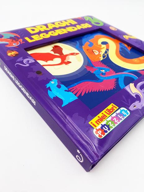Draghi leggendari. I miei libri puzzle. Ediz. ad alta leggibilità - copertina