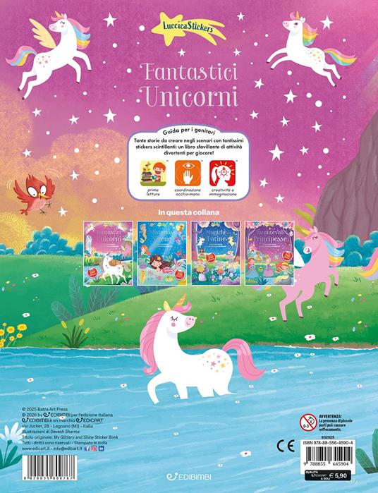 Fantastici unicorni. Luccicastickers. Ediz. a colori - 4