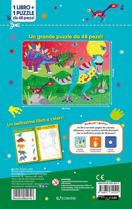 Dinosauri. Book&puzzle. Ediz. a colori. Con puzzle - 4