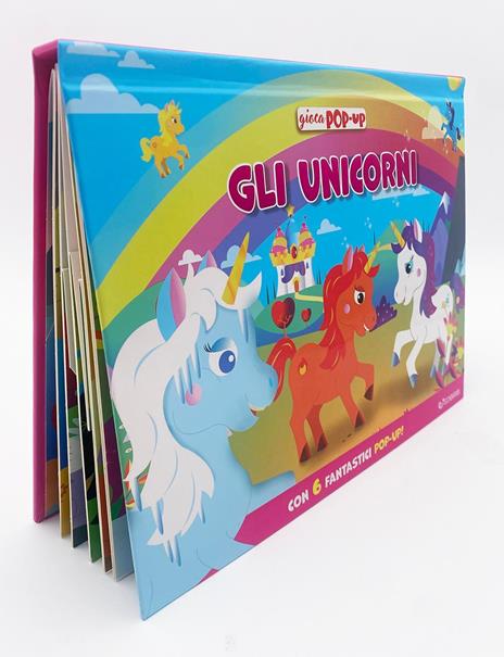 Gli unicorni. Gioca pop-up. Ediz. a colori - copertina