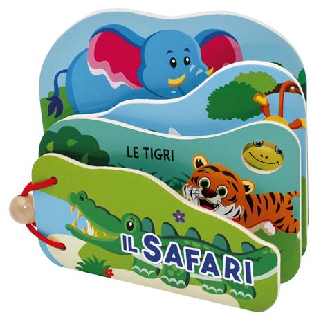 Il safari. Libri in legno sagomati. Ediz. a colori - copertina