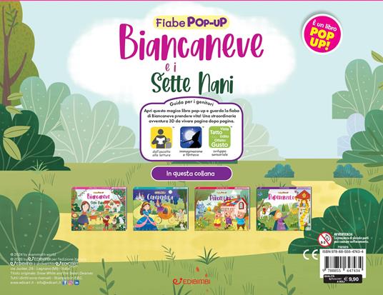 Biancaneve e i sette nani. Le mie prime fiabe pop-up - copertina