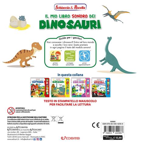 Il mio libro sonoro dei dinosauri. Ediz. illustrata - 3