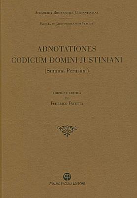 Adnotationes Codicum domini Iustiniani (summa perusina) - copertina