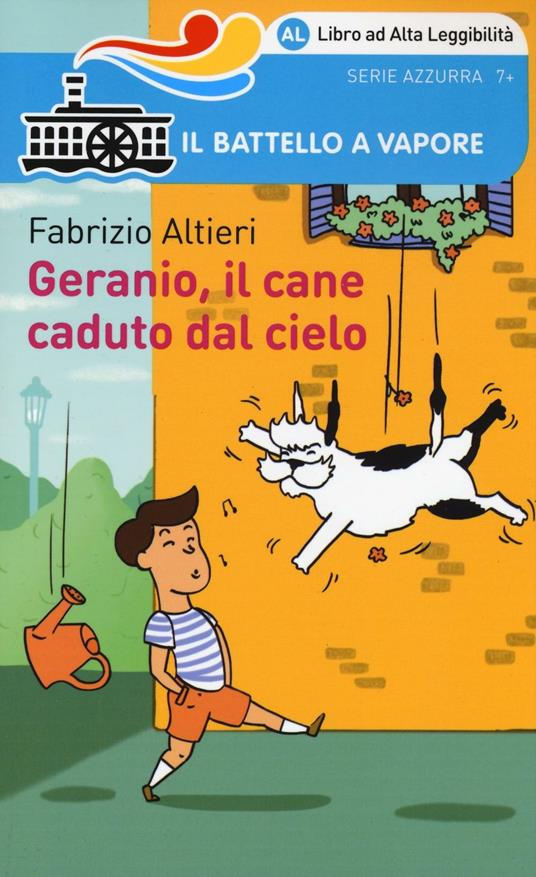 Geranio, il cane caduto dal cielo. Ediz. ad alta leggibilità - Fabrizio Altieri - copertina