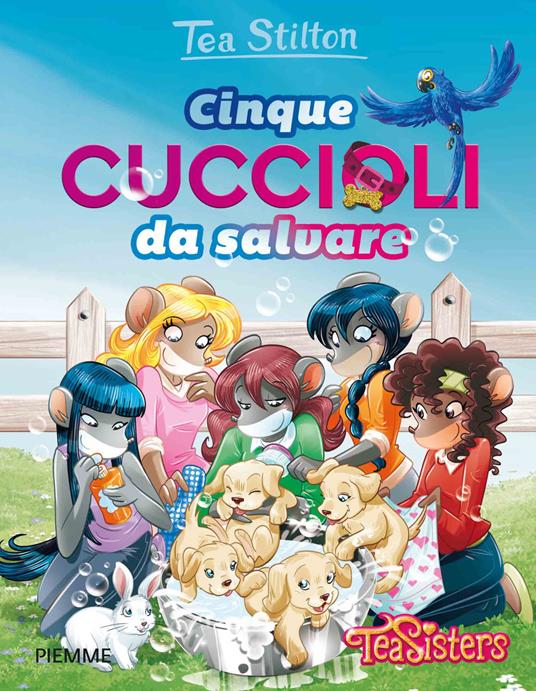 Cinque cuccioli da salvare. Ediz. illustrata - Tea Stilton - copertina