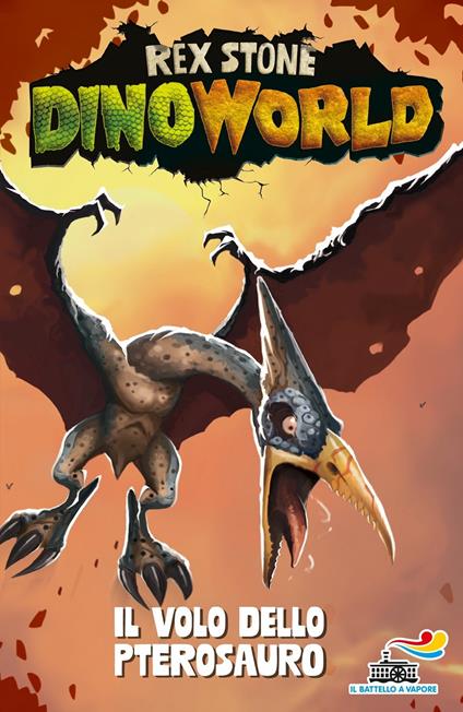 Il volo dello pterosauro - Rex Stone - copertina