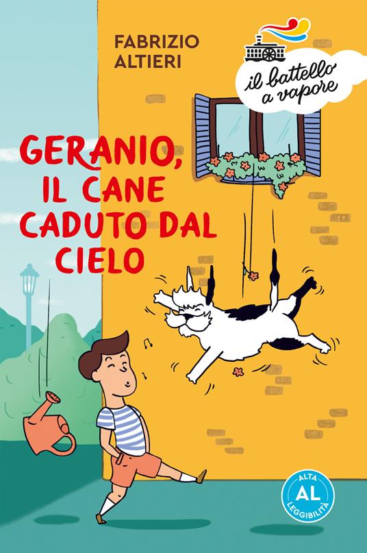 Geranio, il cane caduto dal cielo. Ediz. ad alta leggibilità - Fabrizio Altieri - copertina