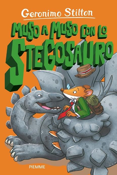 Muso a muso con lo Stegosauro - Geronimo Stilton - copertina
