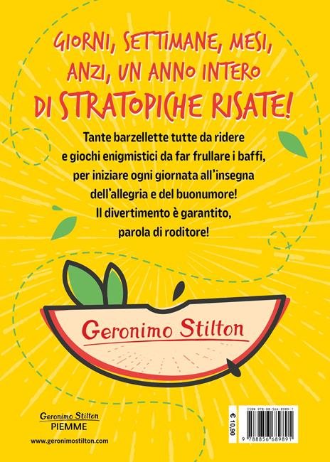 Una risata al giorno. Barzellette, quiz, giochi per divertirsi tutto l'anno! - Geronimo Stilton - 2