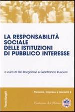 La responsabilità sociale delle istituzioni di pubblico interesse
