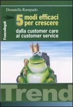 Cinque modi efficaci per crescere. Dalla customer care al customer service