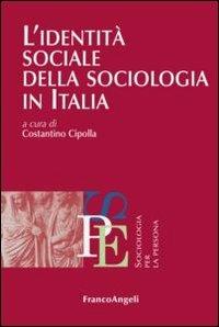 L'identità sociale della sociologia in Italia - copertina