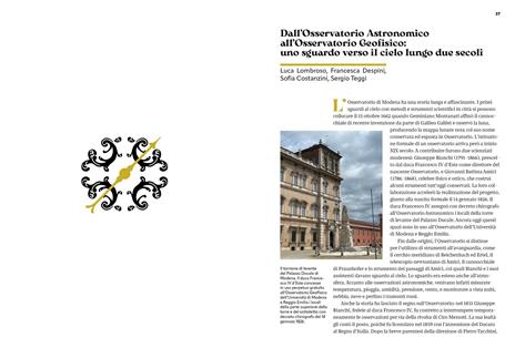 Tesori modenesi ritrovati. Sapere, storie e arte raccontati dalla collezione di strumenti scientifici storici dell'Università di Modena e Reggio Emilia - 2