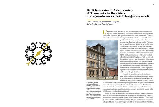 Tesori modenesi ritrovati. Sapere, storie e arte raccontati dalla collezione di strumenti scientifici storici dell'Università di Modena e Reggio Emilia - 2