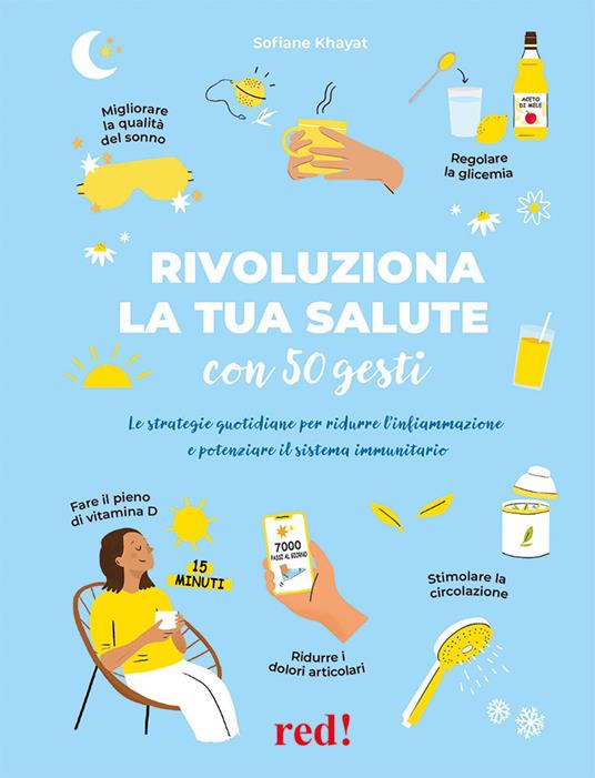 Rivoluziona la tua salute con 50 gesti. Le strategie quotidiane per ridurre l’infiammazione e potenziare il sistema immunitario - Sofiane Khayat - copertina