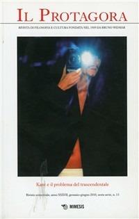 Il Protagora. Vol. 13: Kant e il problema del trascendentale. - copertina