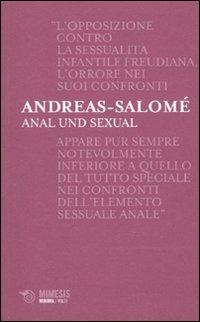 Anal und sexual. Ediz. italiana - Lou Andreas-Salomé - copertina