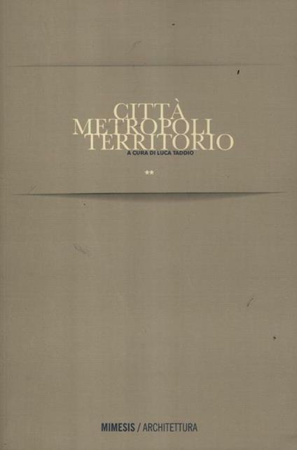 Città metropoli territorio - copertina