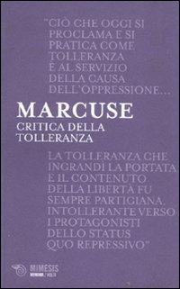 Critica della tolleranza - Herbert Marcuse - copertina