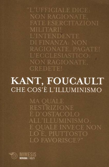 Che cos'è l'illuminismo? - Immanuel Kant,Michel Foucault - copertina