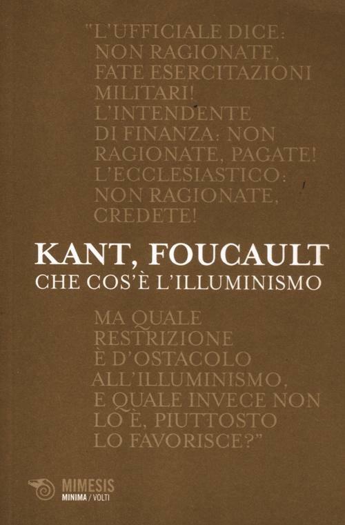 Che cos'è l'illuminismo? - Immanuel Kant,Michel Foucault - copertina