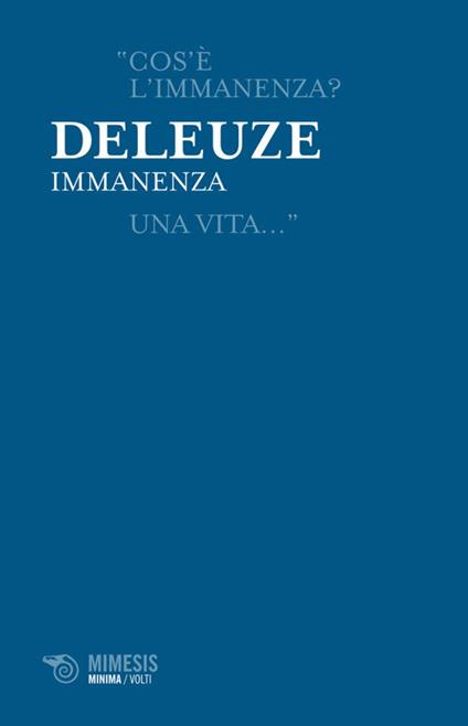 Immanenza - Gilles Deleuze - ebook
