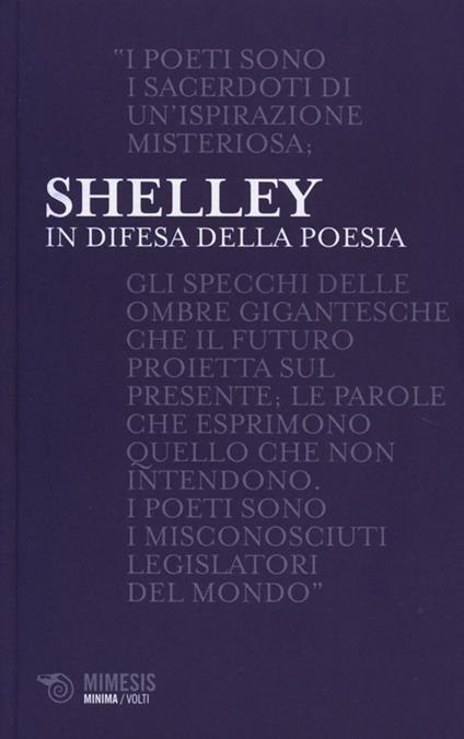 In difesa della poesia - Percy Bysshe Shelley - copertina