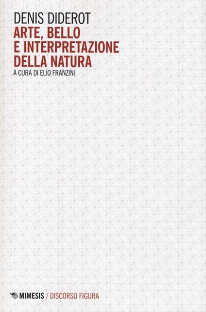 Arte, bello e interpretazione della natura - Denis Diderot - copertina