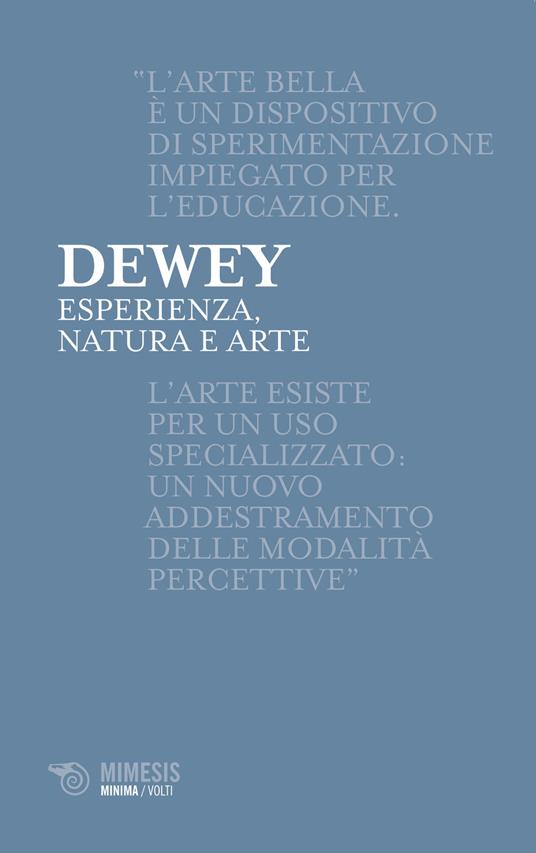 Esperienza, natura e arte - John Dewey - copertina